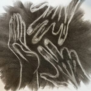 "Die hande" on Paper A3